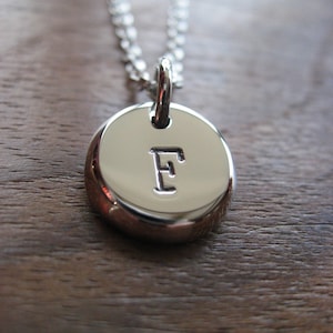 Silver Charm with Initial