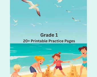 1st Grade Addition Worksheets Printable | Math Practice PDF Kids | Summer Learning Worksheets Grade 1 | Printable PDF
