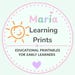 Maria Learning Prints