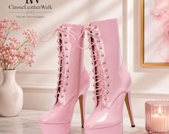 Plateau-Schnürstiefel für Damen, Y2K-Stiletto-Stiefel mit hohem Absatz, klobige Plateau-Clubstiefel, sexy Party-Ankle-Boots, Retro-Mode der 2000er Jahre