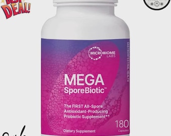 Mega SporeBiotic Probiotic 180 Capsules | Spore-Based Gut Health Supplement