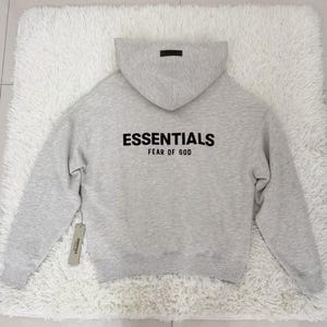 Essentials Oversized Hoodie | Unisex Streetwear Logo Sweatshirt Breathable Lightweight for Everyday Wear image 6