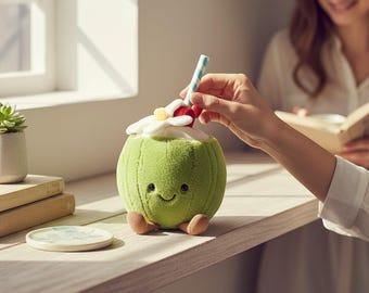 Coconut Plush Toy Cute Palm Tree Plush Pillow Kawaii Coconut Doll Soft Plush Decor Funny Gift Desk Companion Cute Room Decor 15CM