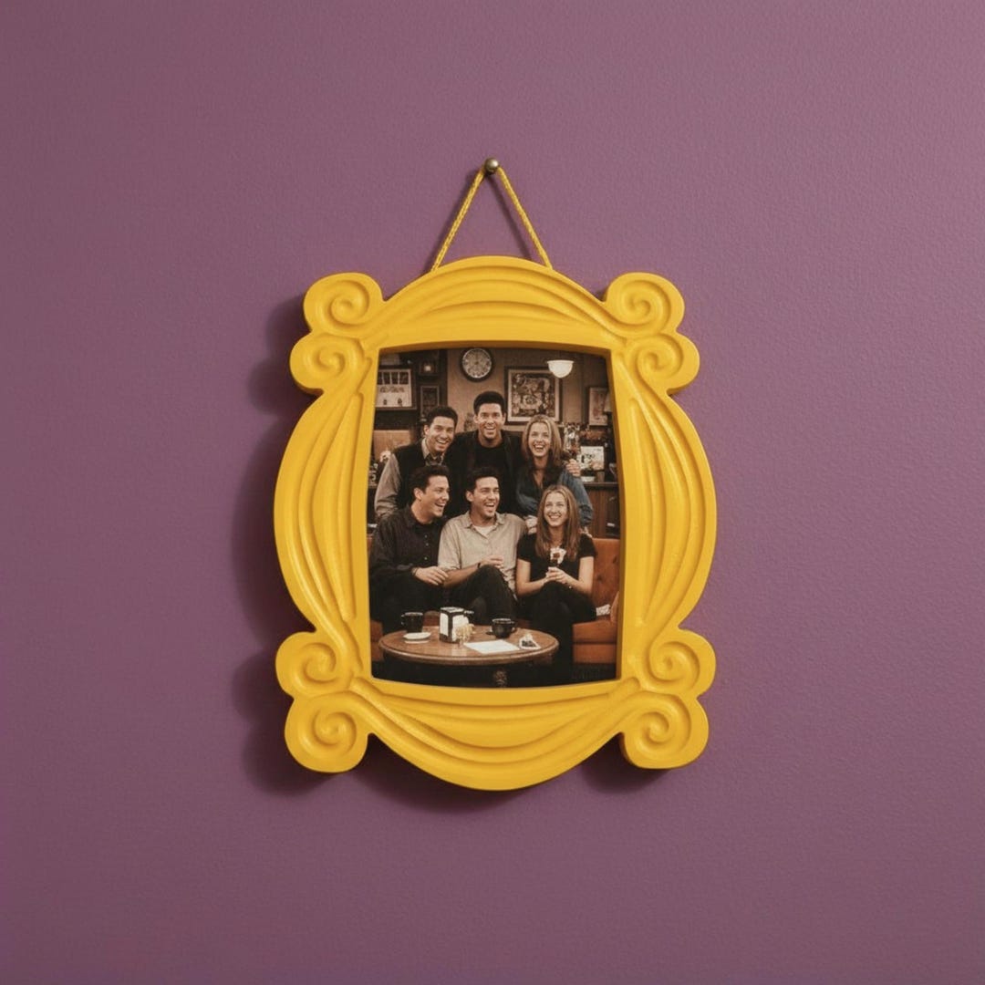 Frame From Friends Friends TV Show Frame Monica Door Frame Yellow Photo Frame Friends Gift ...