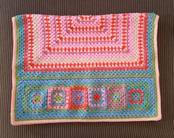 Super Soft & Delicate Baby Blanket Crochet Handmade - Pastel Colors, Perfect Gift for Born Baby Girl/Boy