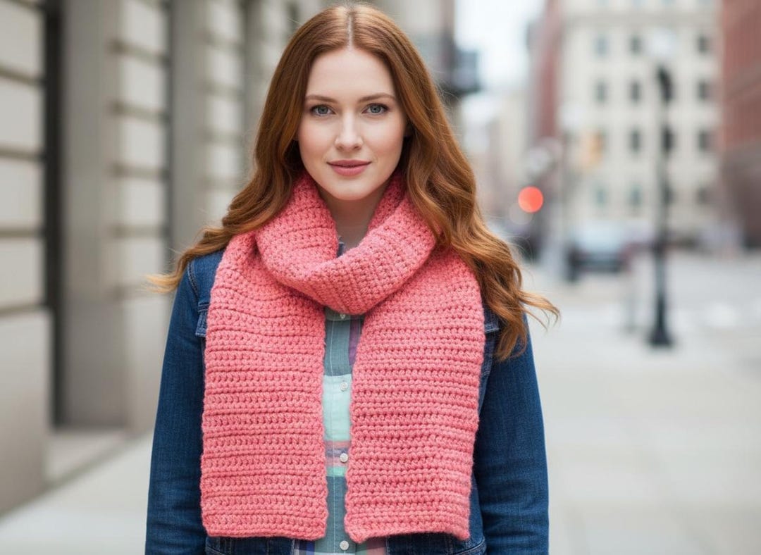 Crochet Scarf Pattern PDF – Easy One Ball Scarf - Etsy UK