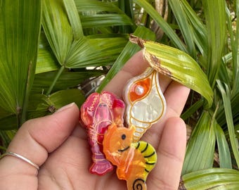 Mini ocean hair claw