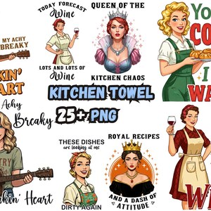 Mujer Retro Atrevida PNG, Ama de Casa Descontrolada, Diseño de Sublimación Pin-Up Girl, Frase Sarcástica, Clipart Años , Sticker