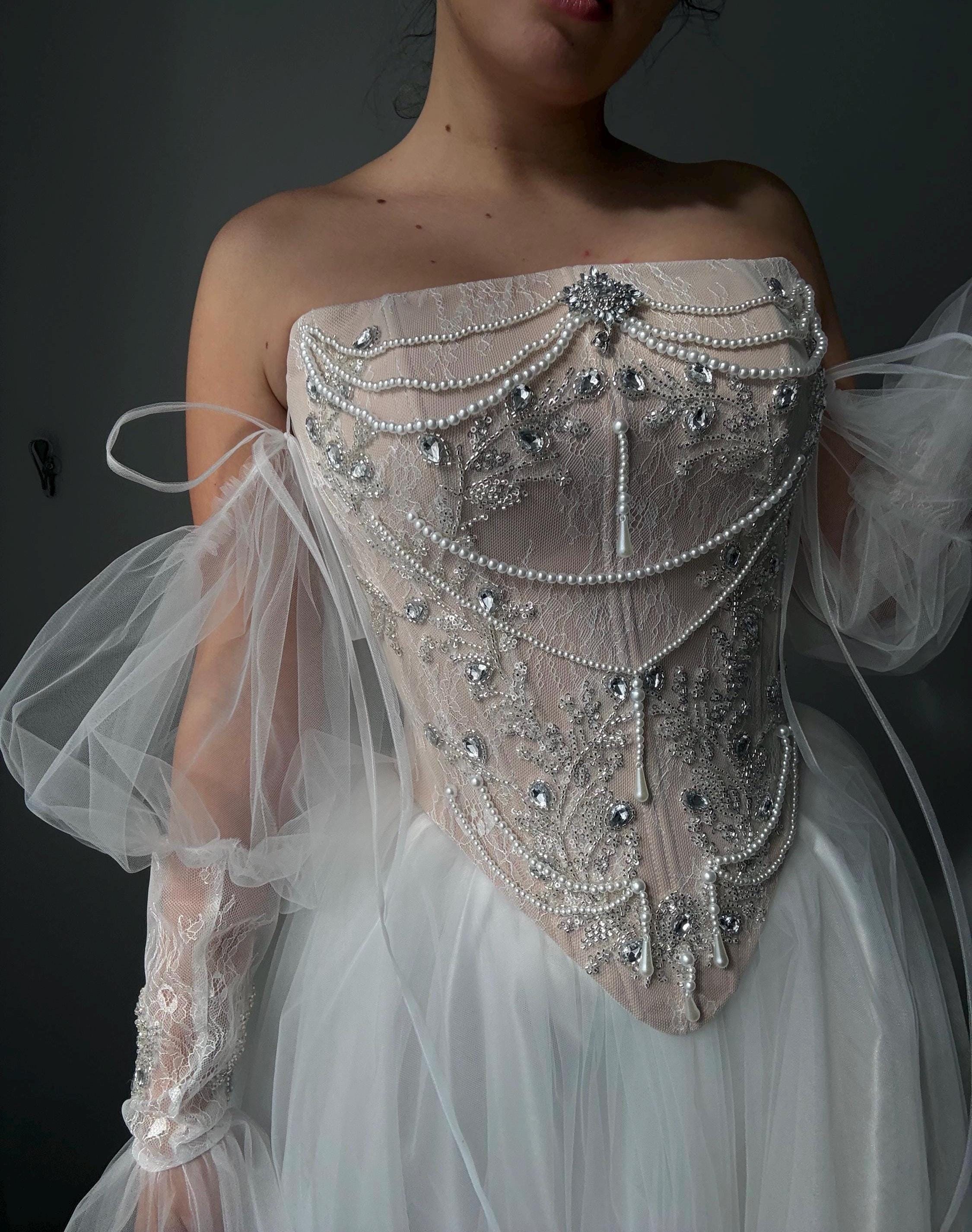 corset dress with crystals and stones Crystal Embroidered embellished gown Dress style:Non-Nursing Rhinestone SCH008292_LY_M Green Bridesmaid Same Dress
