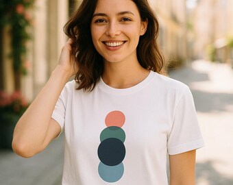 Vertical Stripe Circles — Graphic Tee | Streetwear