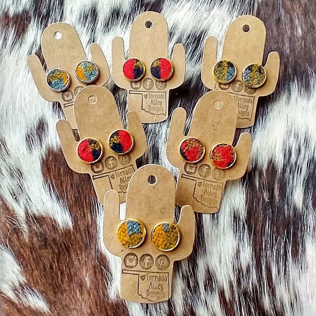 Western Stud Earrings. Stud Earrings. Western Earrings. Boho Etsy