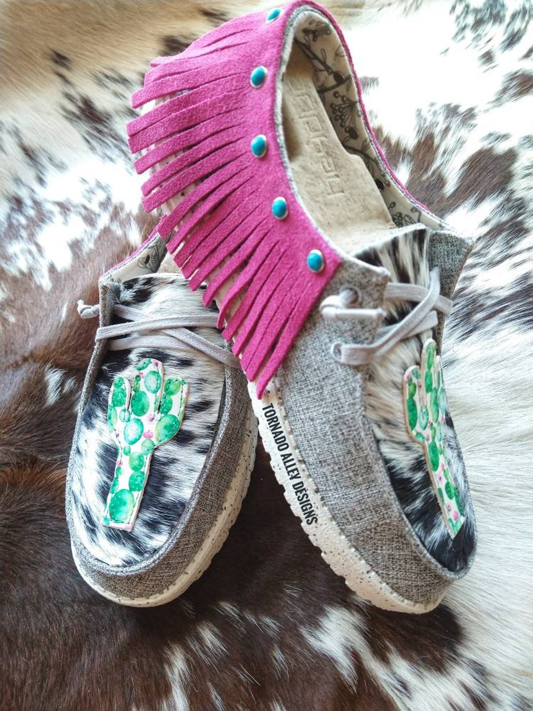 Women’s Hey Dudes, Cactus Hey Dudes, Western Hey Dudes, Tooled Leather