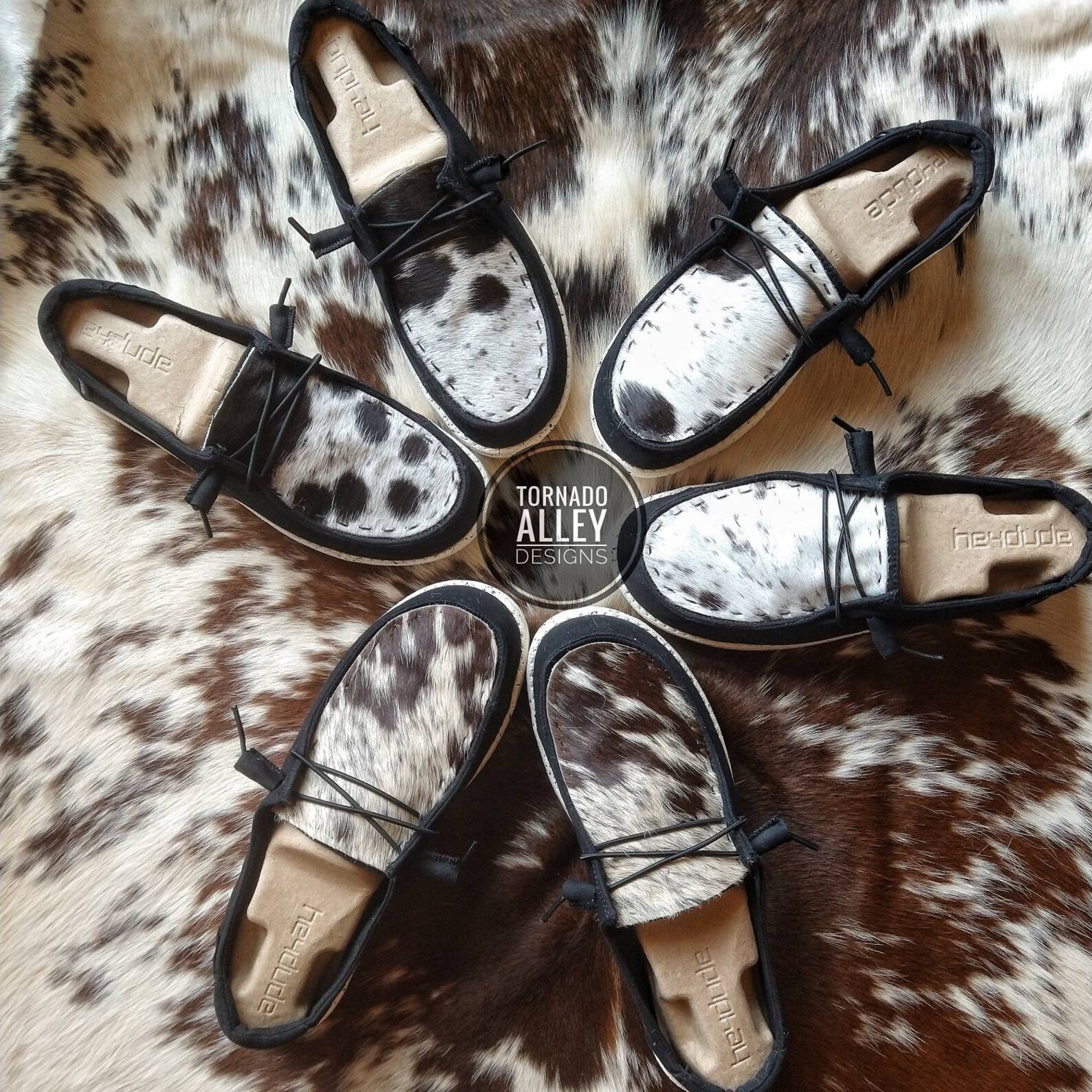 Women's Hey Dudes Cowhide Hey Dudes Western Shoes Black Etsy