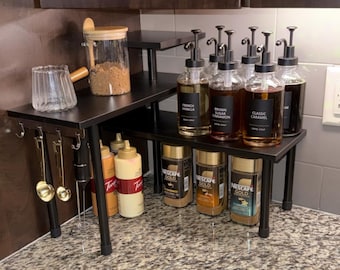 3 Tier Modern Kitchen Counter Shelf , Kitchen Countertop Organizer, Coffee Station, Over Sink, Dresser Table, Bathroom Shelf