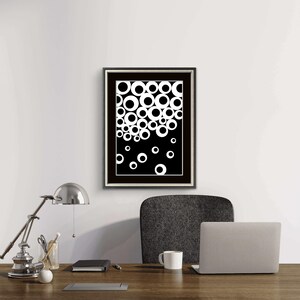 Abstract Circle Pattern Print | Minimal Geometric Wall Art | Modern Pot Top View Design | Scandinavian Style Printable | Neutral Decor