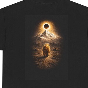 Bear Walking Toward Eclipse T-Shirt | Mark Your Path Tee