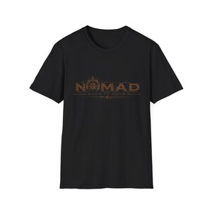 Nomad Compass Born to Roam T-shirt | Travel Adventure-T-shirt afbeelding 2