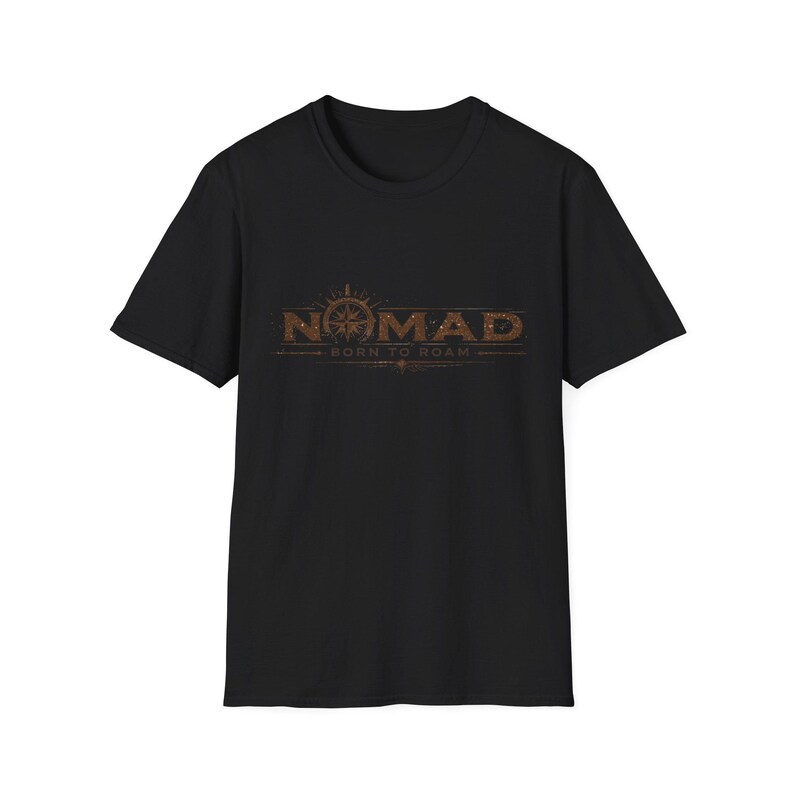 Nomad Compass Born to Roam T-shirt | Travel Adventure-T-shirt afbeelding 2