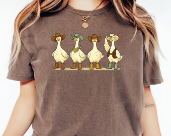 Cowboy Goose PNG, Western Farm Animal Design (Digital Download)