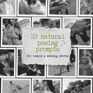 33 Natural Posing Prompts for Couple Wedding Photography PDF
