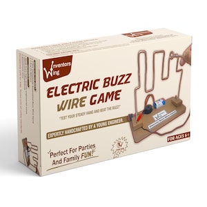 Desafío de alambre eléctrico zumbador / Kit de experimento de circuito STEM / Juguete de proyecto de física DIY