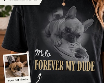 Camiseta personalizada em homenagem ao seu pet, camiseta personalizada para homenagear seu cachorro, presente para quem perdeu um pet, camiseta personalizada com foto do cachorro, camiseta "Para sempre meu amigo"