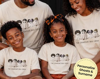 Halloween Family Outfit, Personalized Boo Crew Shirts, Matching Family Halloween Shirts, Custom Ghost Family Shirt, Cute Halloween Tee