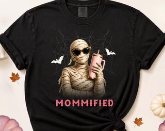 Halloween Gift for Mom, Spooky Mama Shirt, Mommified Mummy Tee, Funny Halloween Gift for Her
