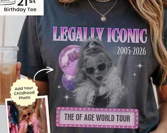 Personalized 21st Birthday Shirt, Vintage Rap Style Tee, Custom Bootleg Shirt