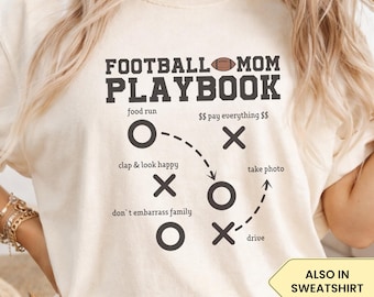 Funny Football Mom Shirt, Football Mom Playbook Tee, Game Day Mom Shirt, Sports Mom Shirt, Football Mom Gift