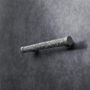 Acanthus Cabinet Pull, Brushed Aluminum Bar Faktum Compatible