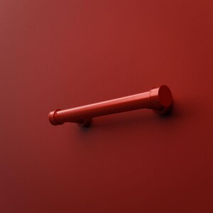 Candy Red Cabinet Pull, Bar Column China Cabinet Hardware