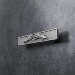 Roaring Lion Cabinet Pull, Aluminum Bar Office Desk Drawer Handle