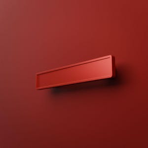 Maniglia rossa per mobile, maniglia minimalista per cassetto, ferramenta moderna neoclassica