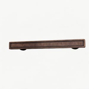 Copper Bar Pull, Warm Patinated Cabinet Handle for Dresser and Drawer