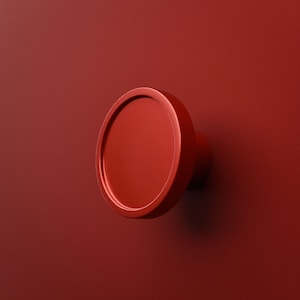 Tirador redondo para armario, color rojo caramelo, para cajón de cómoda infantil.