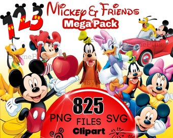 Mickey Mouse and Friends SVG Bundle, Minnie Mouse Png Cricut, Donald Duck, Daisy Duck, Minnie Cartoon Cliparts, Tumbler Tshirt Design 2026
