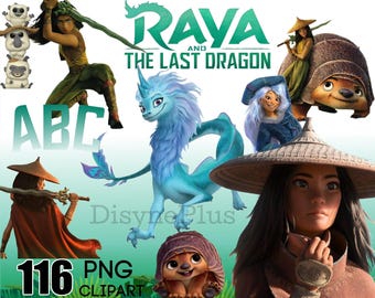 Raya And The Last Dragon SVG Bundle, Cartoon Sublimation Cliparts Themed Birthday Party Design Travel Shirt 2026 Cake Topper Png Cut Files