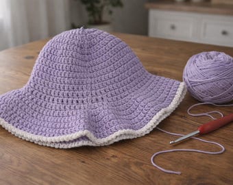 Crochet Bucket Hat Pattern PDF | Easy DIY Modern Summer Hat Tutorial