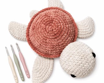 Crochet Turtle Pattern Amigurumi PDF, Beginner Friendly Sea Turtle Plush, Easy Stuffed Animal Tutorial, Instant Download