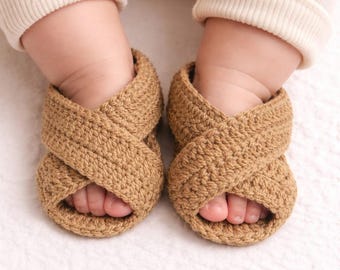 Crochet Baby Shoe Pattern PDF, Easy Baby Booties Tutorial, Instant Download