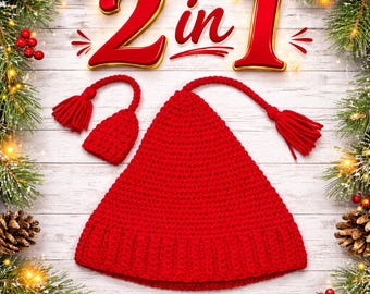 Melt the Ice Hat Crochet Pattern PDF | Y2K Resistance Beanie with Tassel for Adults & Kids | Easy Digital Download