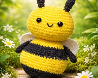 Bumblebee Crochet Pattern | Easy-to-Follow Crochet Tutorial | Instant PDF Download | Beginner-Friendly Plush Toy