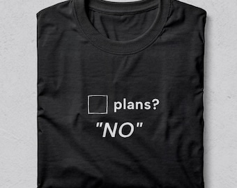 Introvert planer INGEN skjorta, minimalistisk social ångesttröja