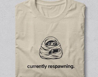 Currently Respawning Gamer T-shirt, Introvert Mysig Grafisk T-shirt
