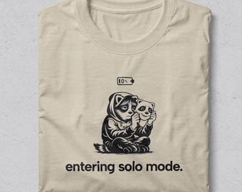 T-shirt med lågt socialt batteri, introvert t-shirt, rolig antisocial t-shirt
