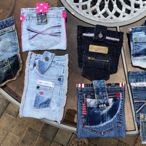 Denim Holstered Pocket Pocketed Pouch
