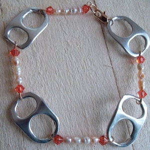 Choice of Flip Top Bracelets w Pearl&Swarovski or Cloisonné Beads No 26