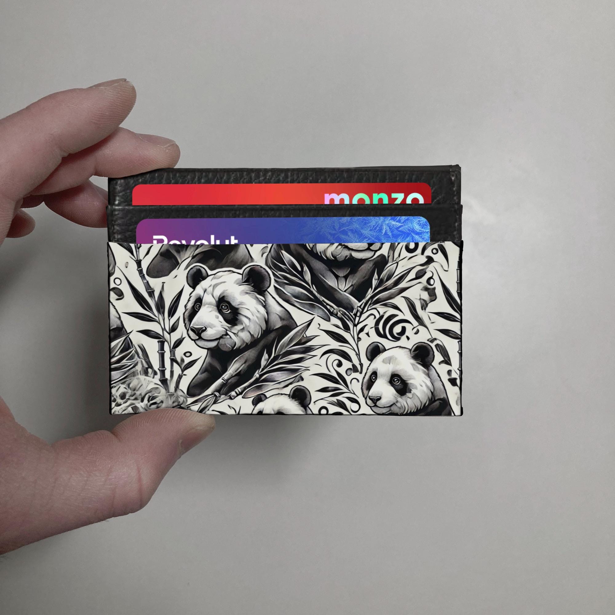 Ultra Slim Wallet | Panda Design Wallet | - Etsy