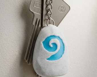 Glow-in-the-Dark Hearthstone Keychain - Hearthstone - Player Keychains - Warcraft